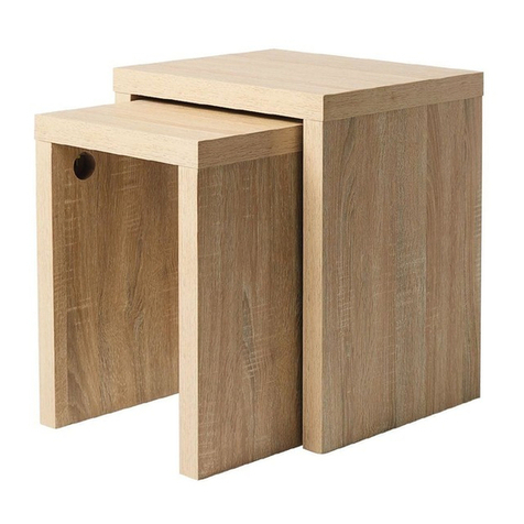 Living & Co INDIANA NESTING SIDE TABLE instruction manual