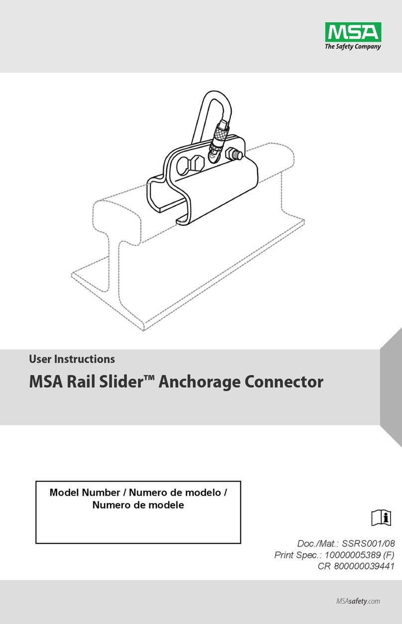 MSA Rail Slider User manual