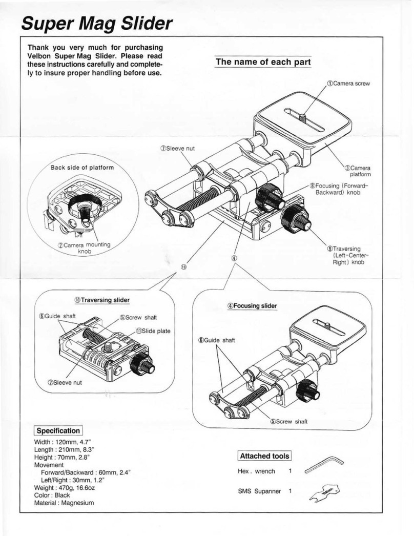 Velbon Super Mag Slider quick guide