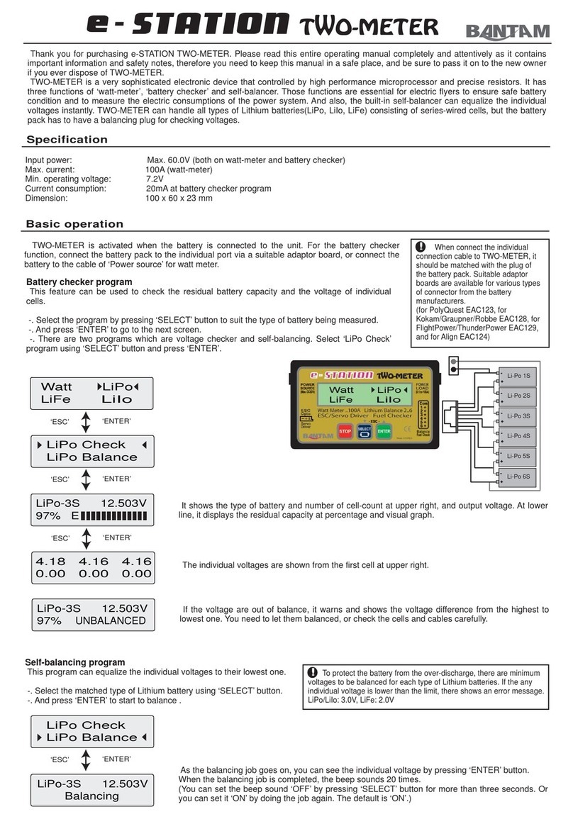 Bantam e-STATION TWO-METER quick guide