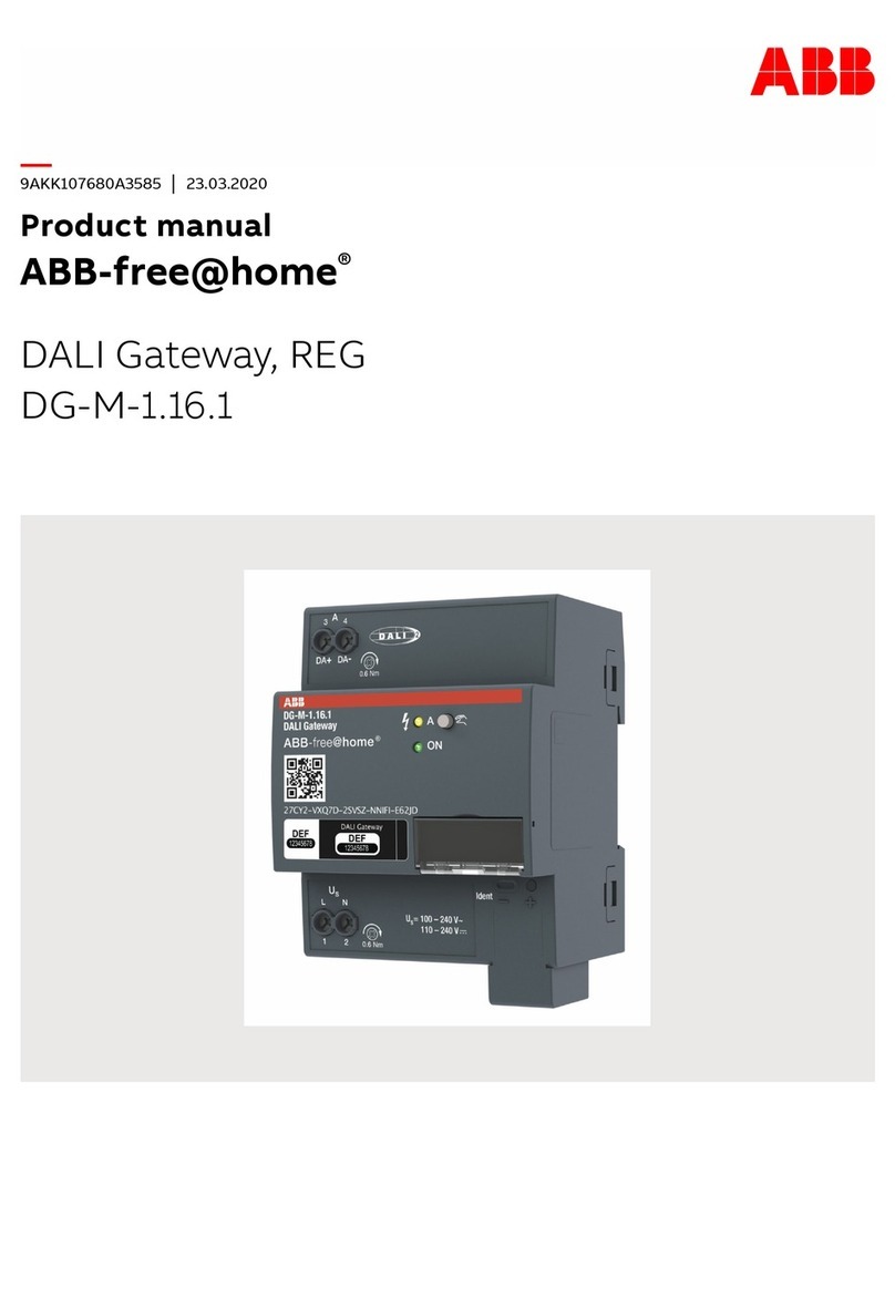 ABB free@home DALI Gateway DG-M-1.16.1 product manual