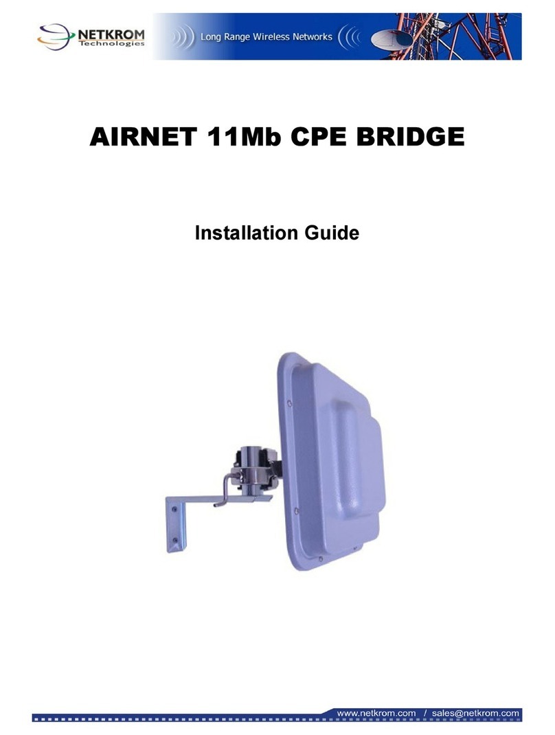 Netkrom AIRNET 11Mb CPE BRIDGE installation guide