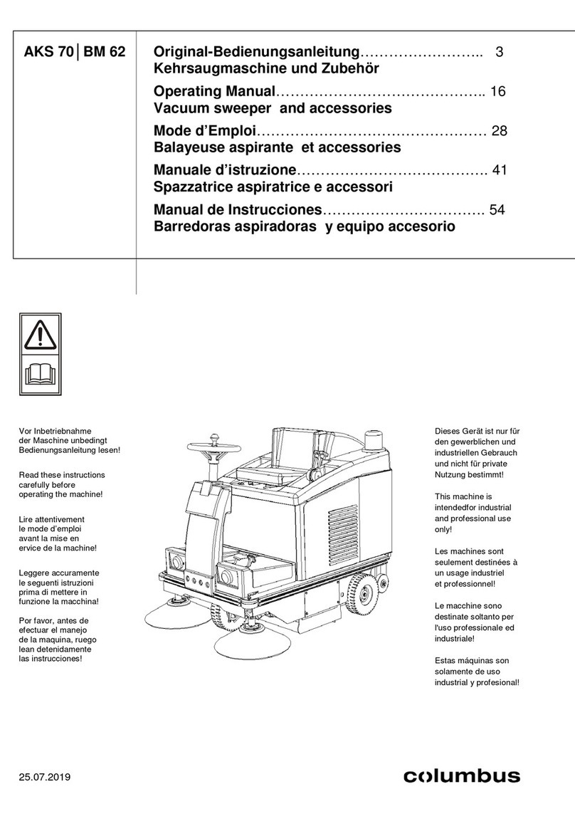 Columbus AKS 70 operating manual