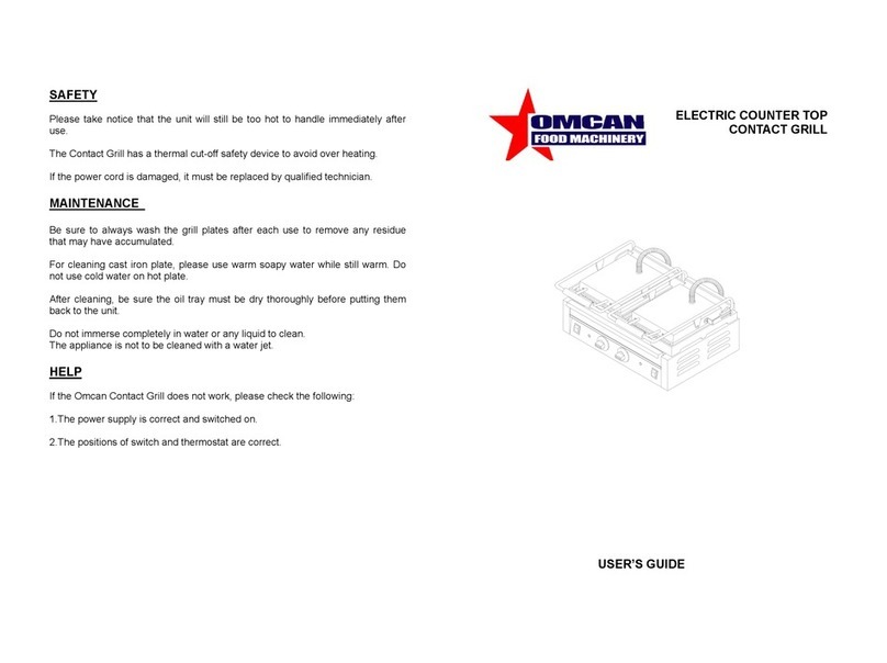 Omcan PA10176 User manual