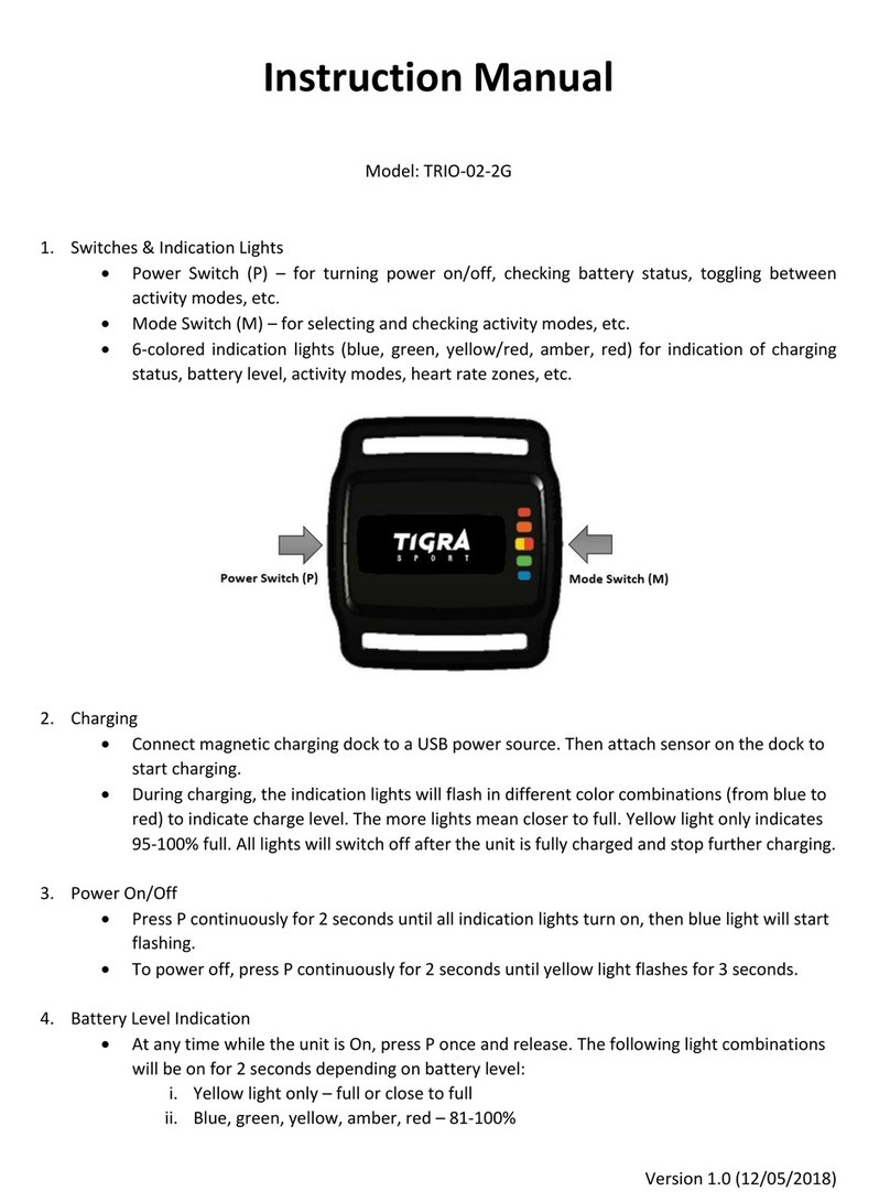 Tigra Sport TRIO-02-2G instruction manual