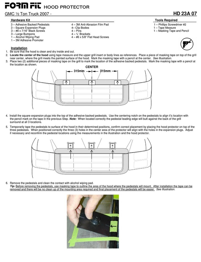 FormFit HD 23A 07 installation instructions