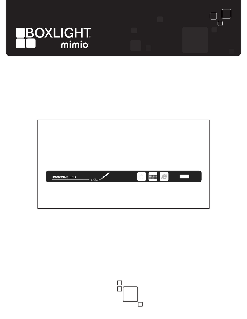 BOXLIGHT Mimio ProColor Pen Tray User manual BOXLIGHT Mimio ProColor Pen Tray User manual
