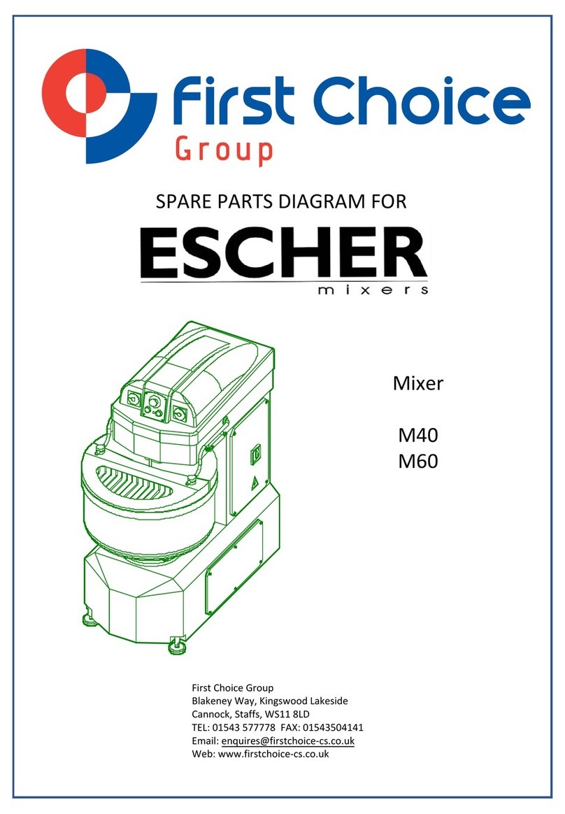 First Choice ESCHER M40 Spare Parts Diagram