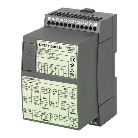 Camille Bauer SINEAX DME 424 operating instructions