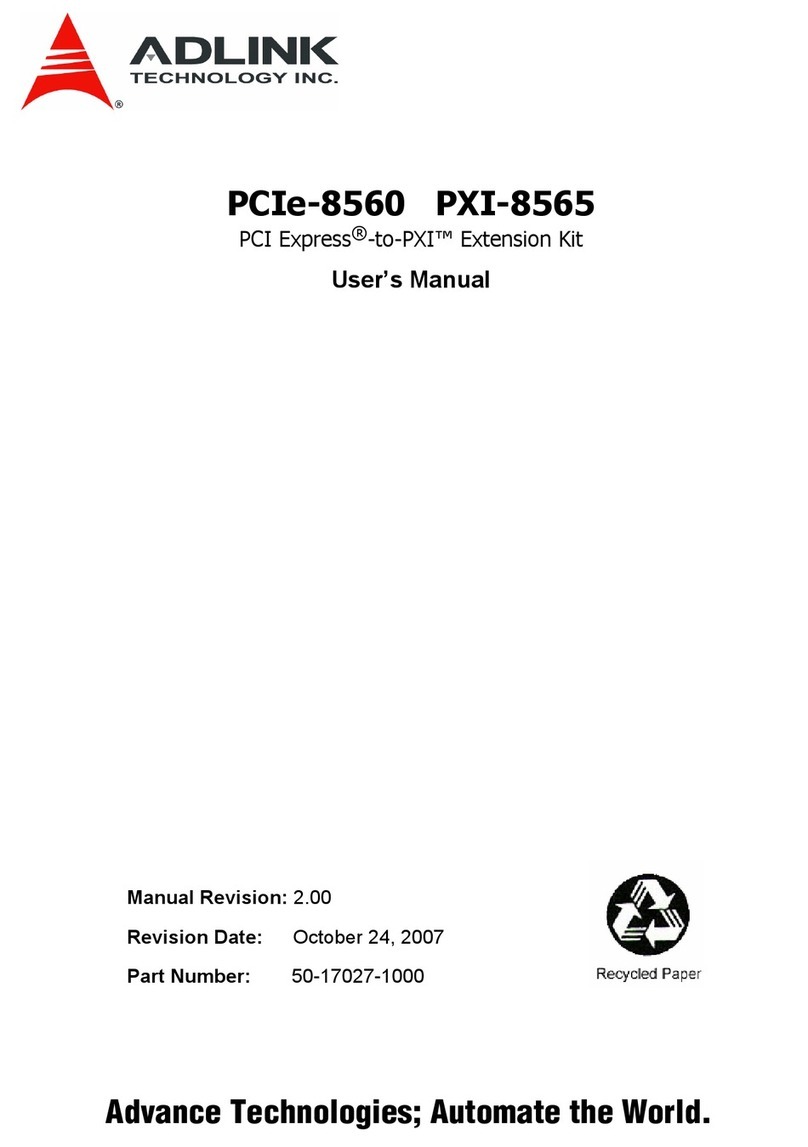ADLINK Technology PCIe-8560 User manual