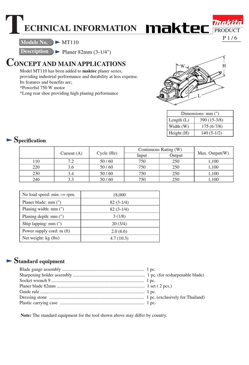 Makita Maktec MT110 Manual