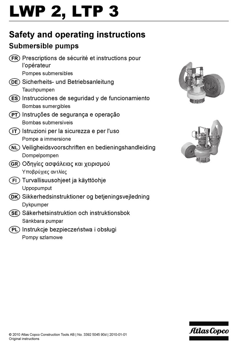 Atlas Copco LWP 2 Safety and operating instructions Atlas Copco LWP 2 Safety and operating instructions