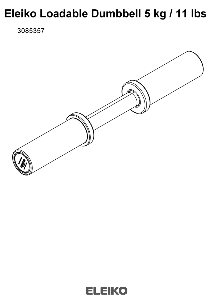 Eleiko 3085357 User manual Eleiko 3085357 User manual