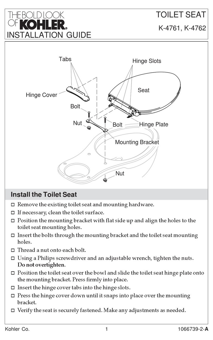 Kohler K-4761 User manual