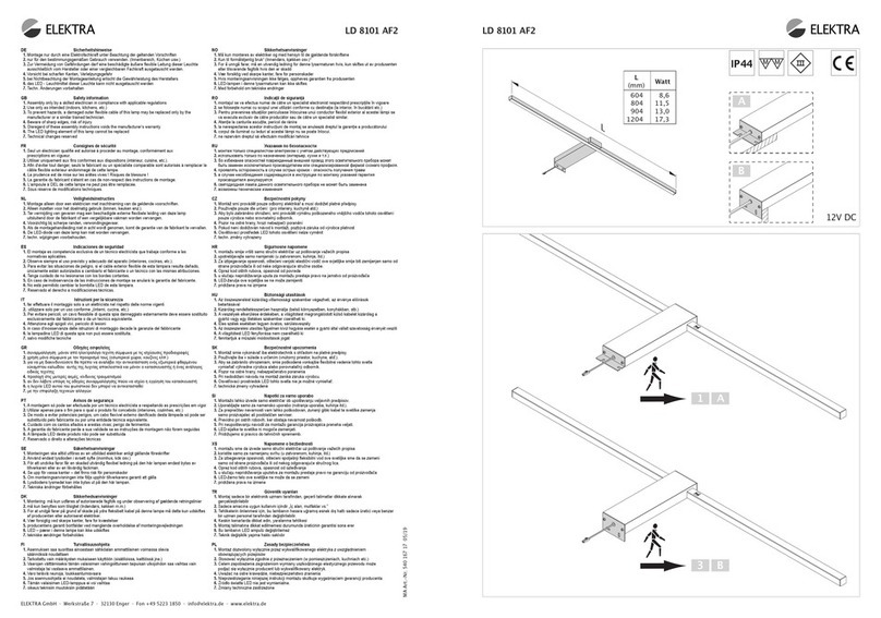 ELEKTRA LD 8101 AF2 quick start guide