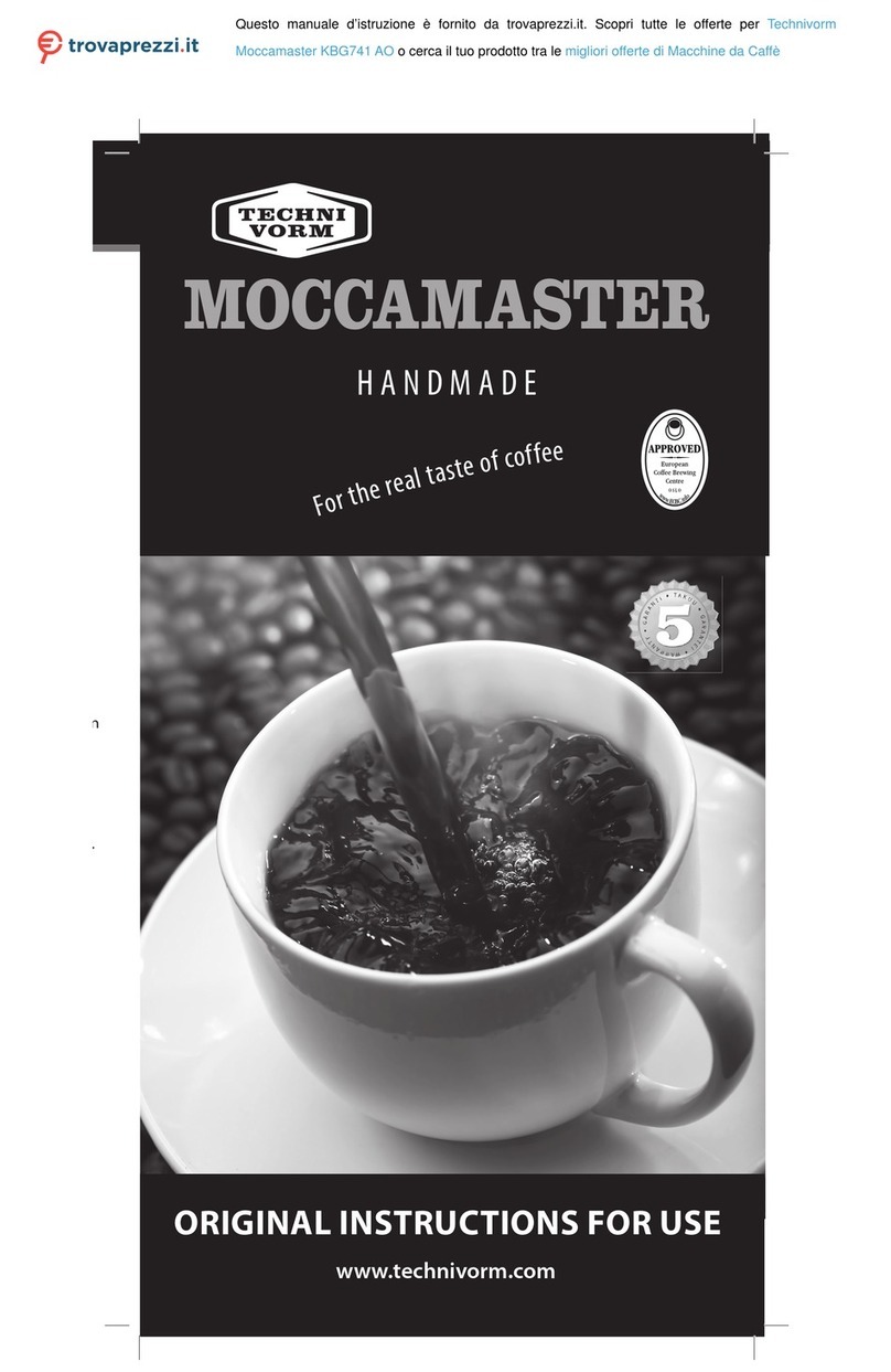 Technivorm Moccamaster Original instructions for use