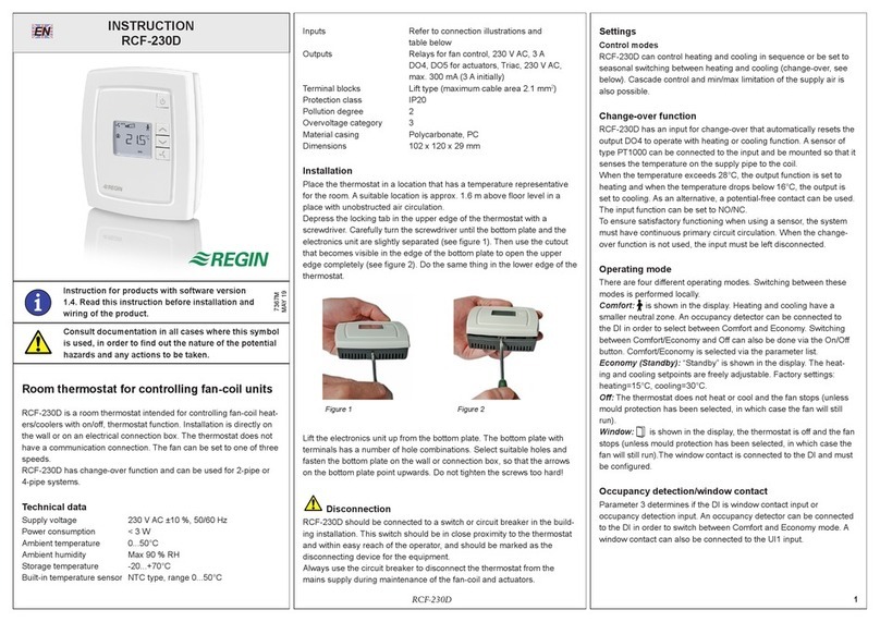 Regin RCF-230D Instruction