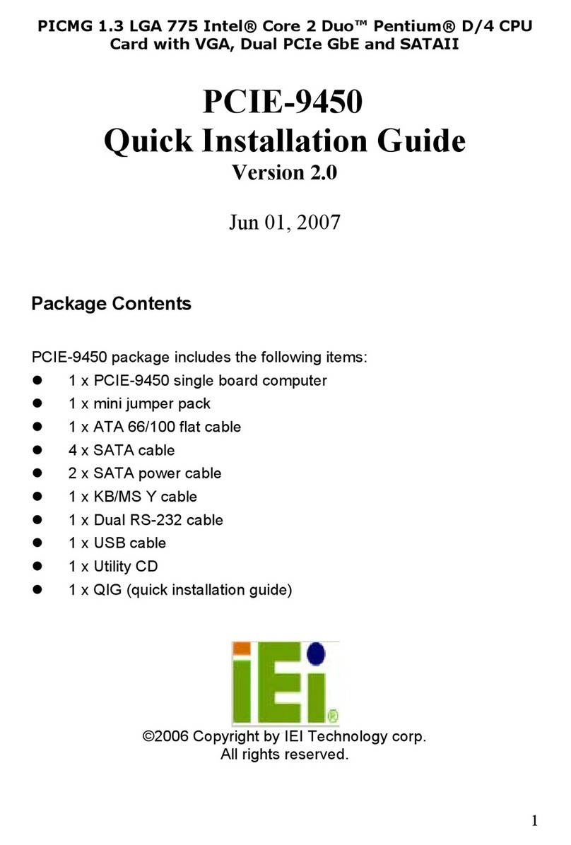 IEI Technology PCIE-9450 User manual