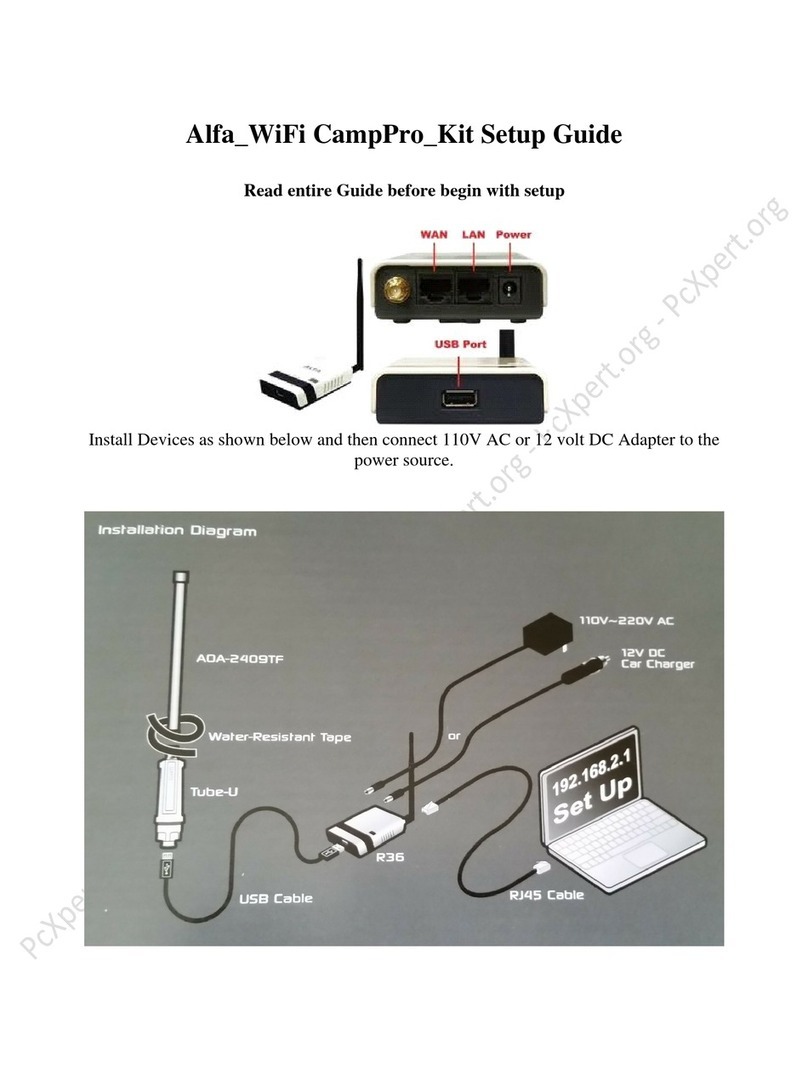 Alfa Network WiFi CampPro Kit Setup guide