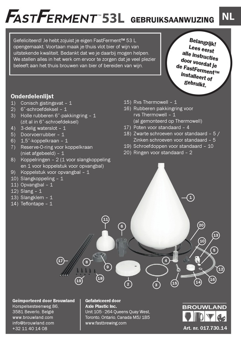 Brouwland FastFerment 53 L user manual