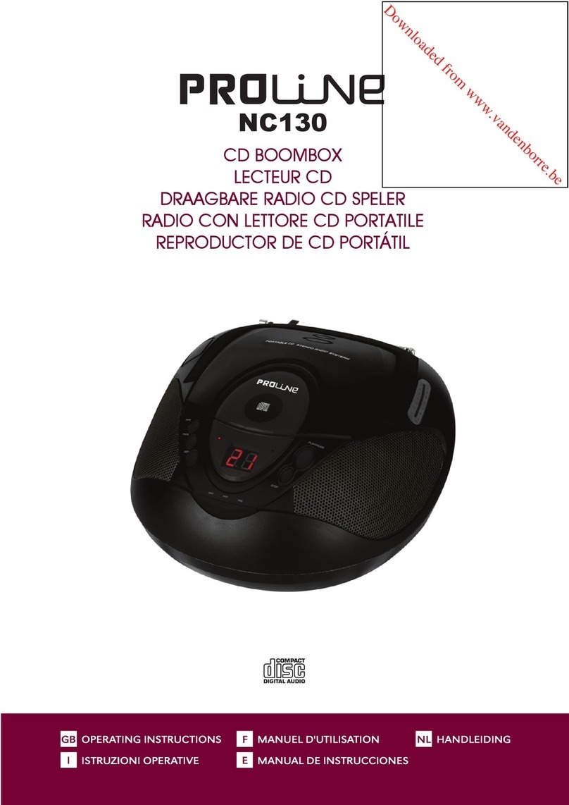 Proline NC130 operating instructions