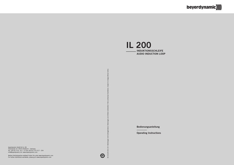 Beyerdynamic IL 200 operating instructions