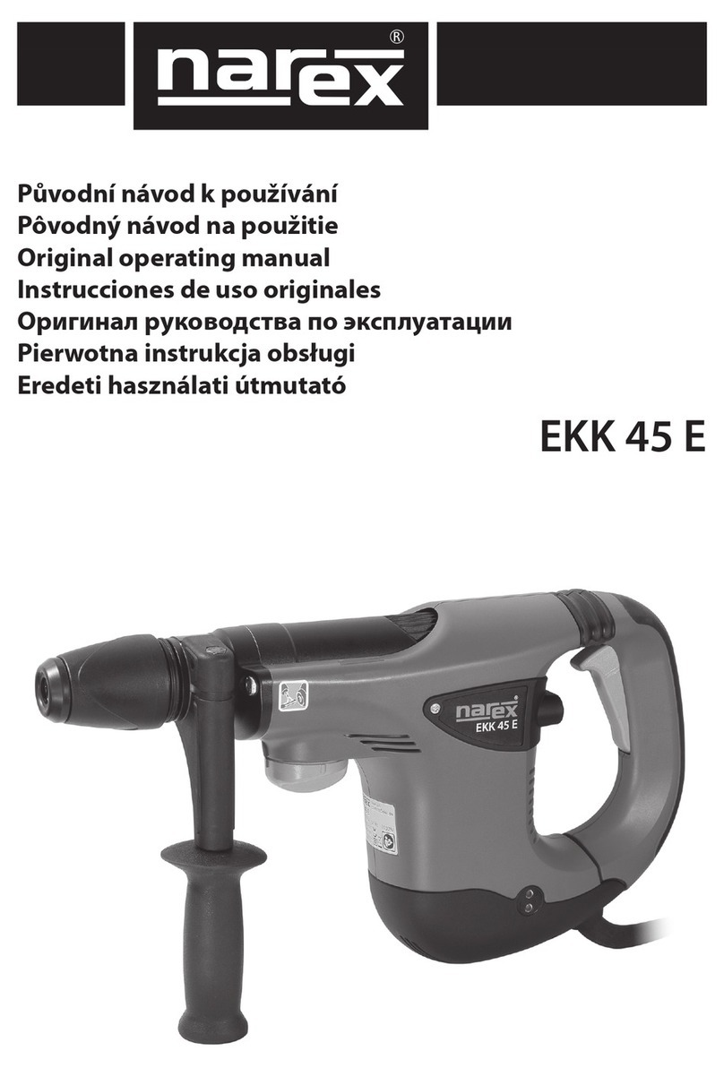 Narex EKK 45 E Installation instructions
