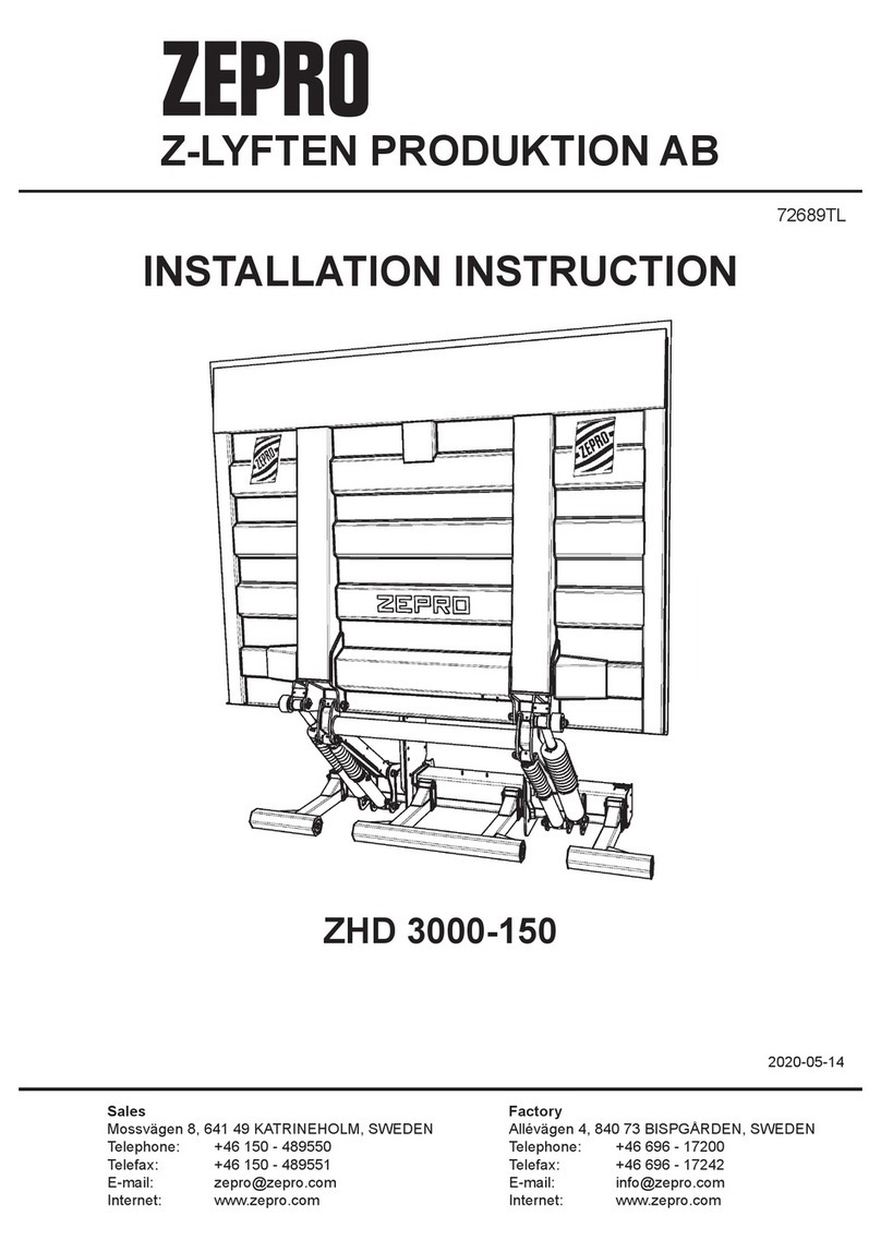 Zepro ZHD 3000-150 Installation instruction