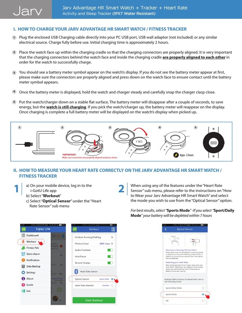 Jarv Advantage HR User manual