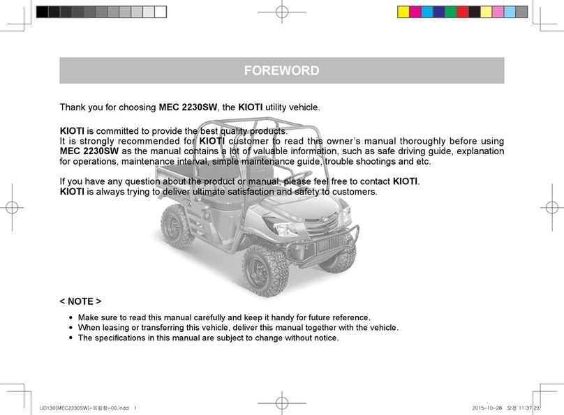 Kioti MEC 2230SW owner's manual