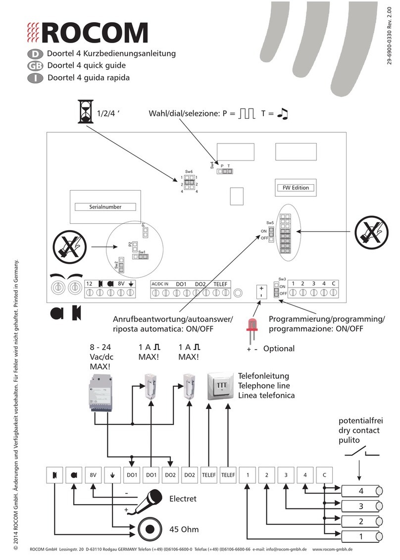 Rocom Doortel 4 quick guide