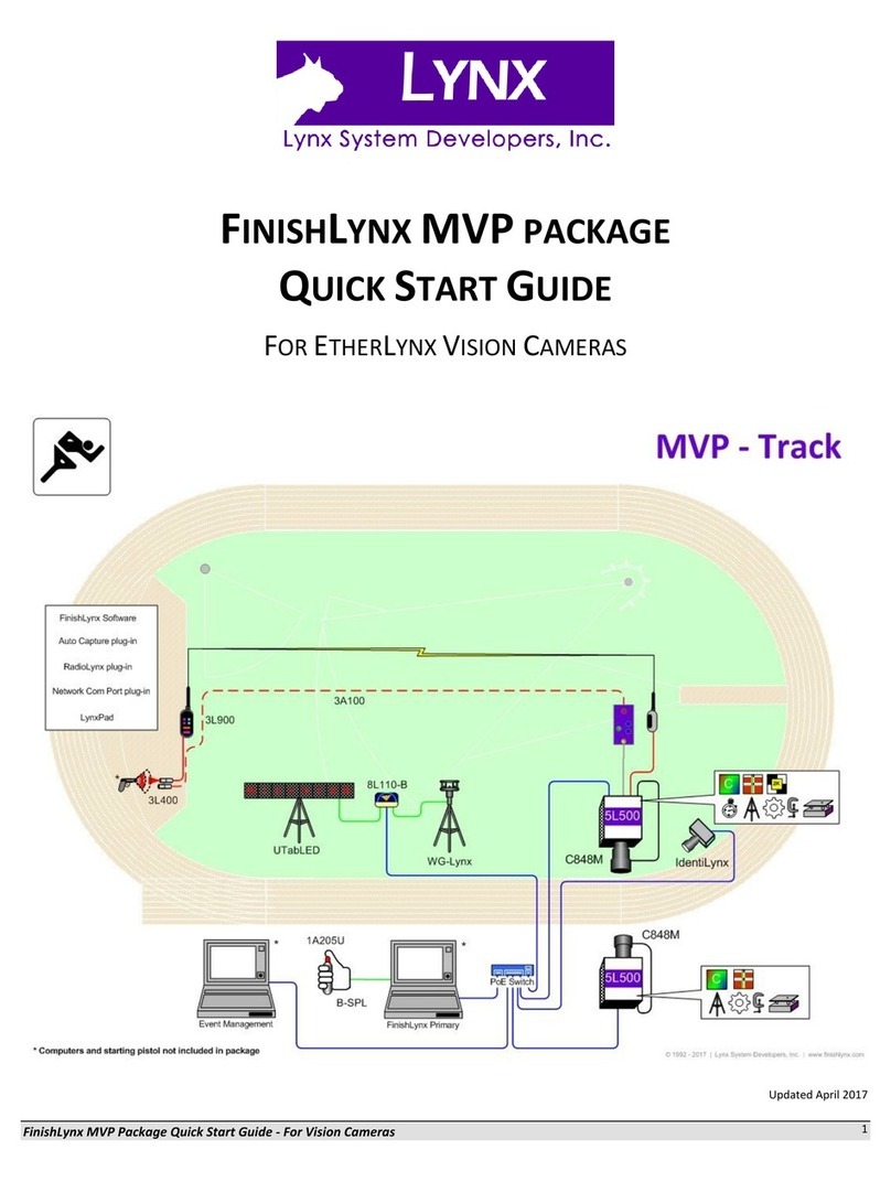 Lynx FinishLynx MVP quick start guide