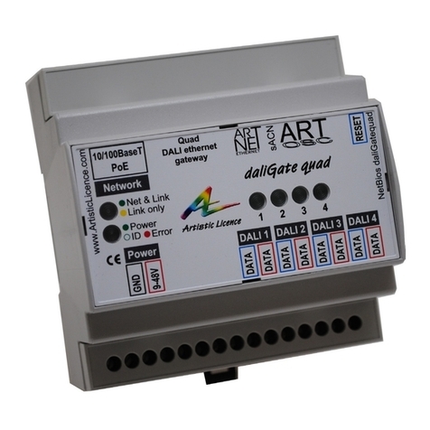 Artistic Licence daliGate quad user guide Artistic Licence daliGate quad user guide