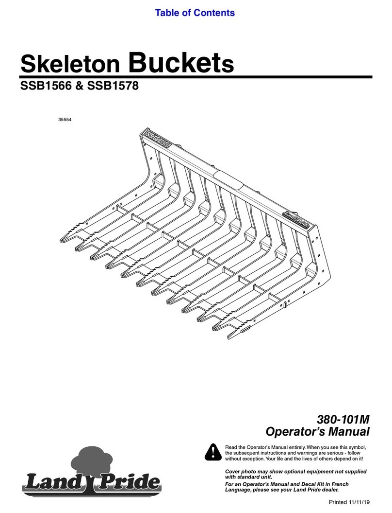 Land Pride SSB1566 Operator's manual