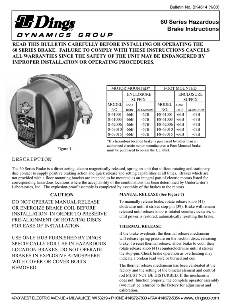 DYNAMICS GROUP Dings 60 Series User manual