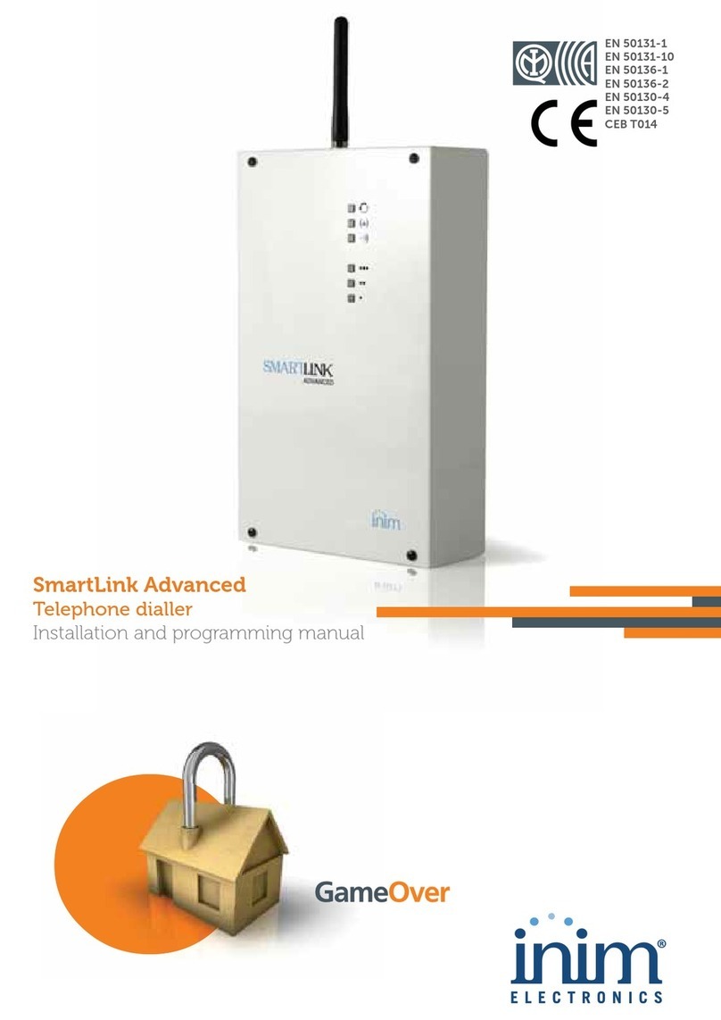 INIM Electronics SmartLink Advanced Series Installation and programming manual INIM Electronics SmartLink Advanced Series Installation and programming manual