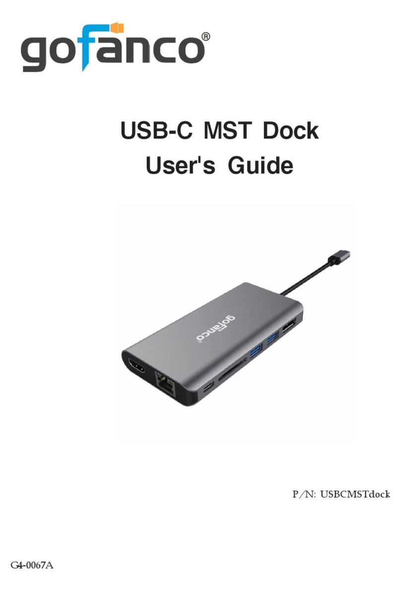 gofanco USB-C MST Dock user guide
