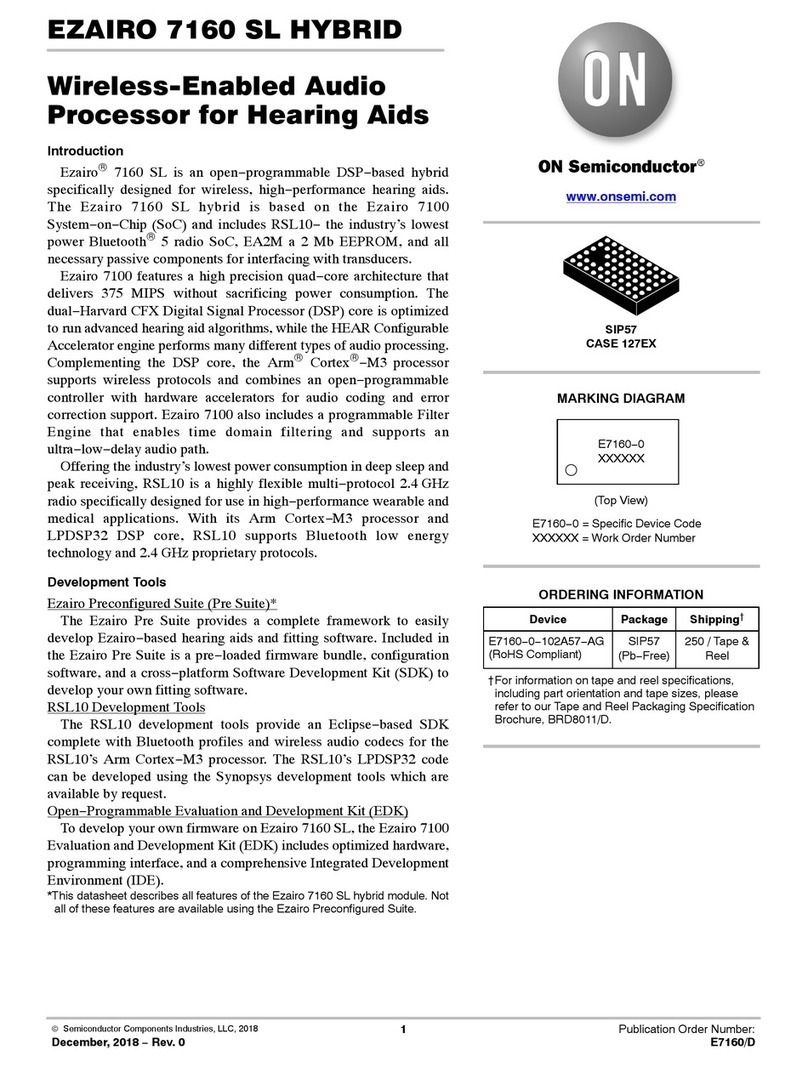 ON Semiconductor EZAIRO 7160 SL manual