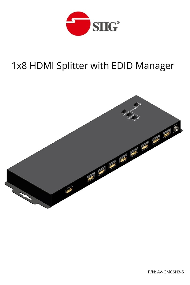 SIIG AV-GM06H3-S1 User manual SIIG AV-GM06H3-S1 User manual
