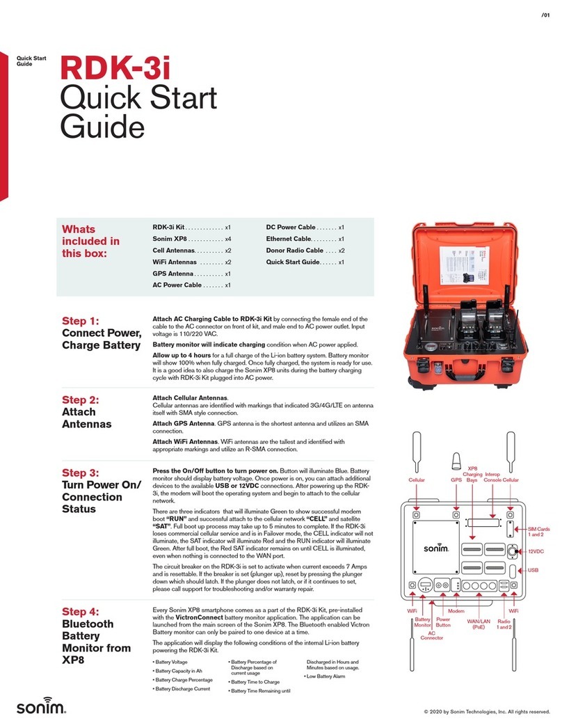 Sonim RDK-3i quick start guide