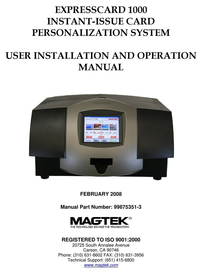 Magtek EXPRESSCARD 1000 Operating instructions