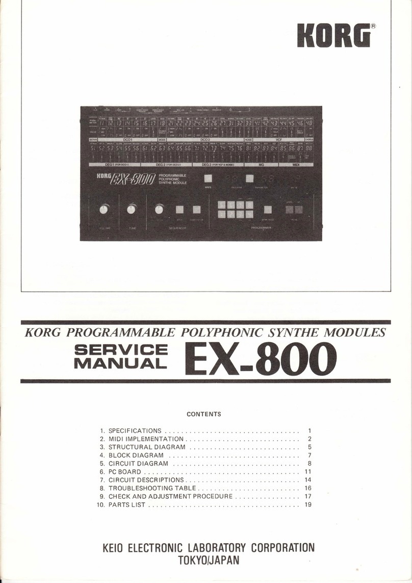 Korg EX-800 User manual