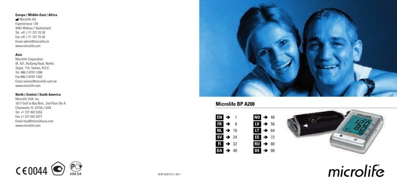 Microlife BP A200 AFIB User manual