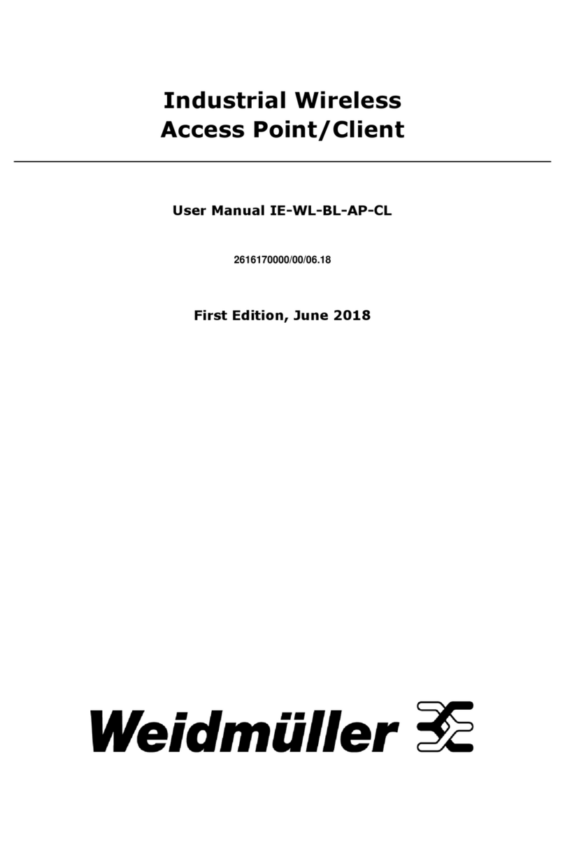 Weidmuller IE-WL-BL-AP-CL user manual
