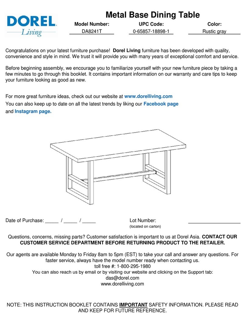 Dorel Living DA8241T Instruction booklet