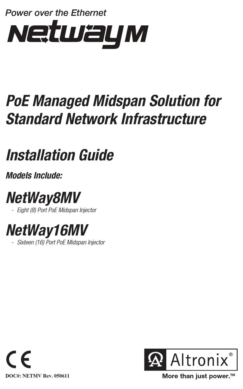 Altronix NetWayM Series installation guide