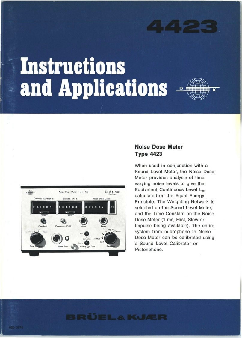 Brüel & Kjær 4423 Instructions and applications