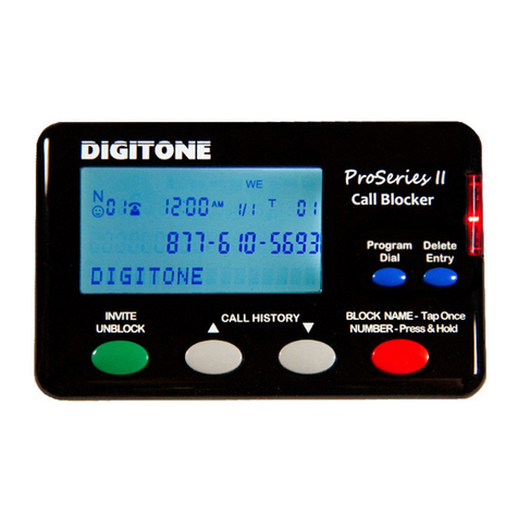 Digitone ProSeries II Call Blocker User manual
