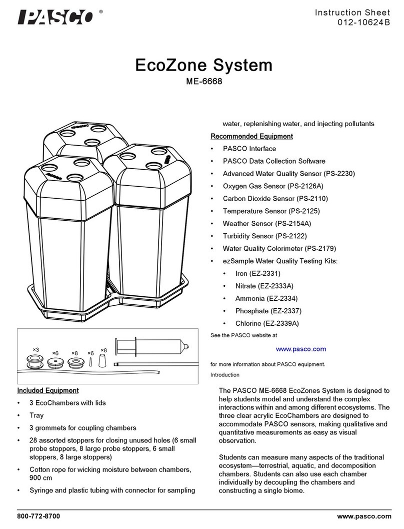 PASCO EcoZone instruction sheet