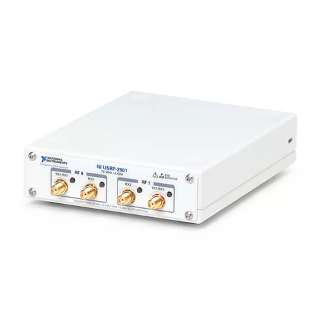 National Instruments USRP-2900 Getting started guide